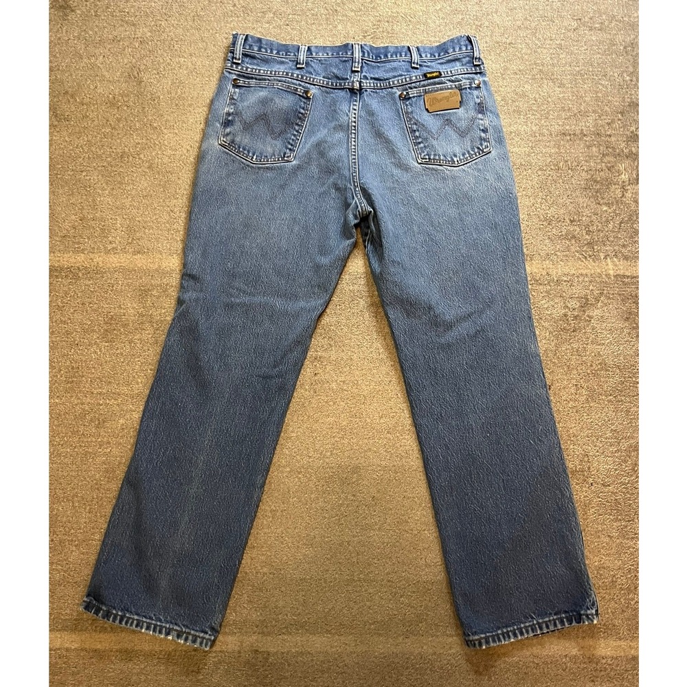 Vintage Wrangler 936PWD Cowboy Cut Slim Fit Jeans Blue Denim 36x30 Mens Western